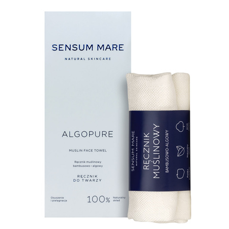 Muslin face towel ALGOPURE