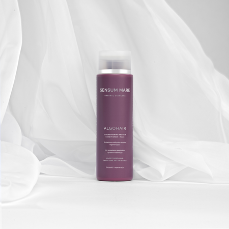 Protein conditioner - regenerating mask for colored, damaged, and volume-lacking hair ALGOHAIR