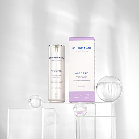 Highly concentrated regenerating and correcting serum with stable retinal 0,16% ALGOPRO