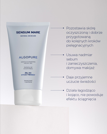 Face cleansing gel ALGOPURE