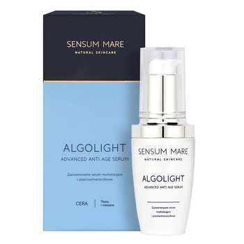 Advanced revitalizing and anti-wrinkle serum for oily and combination skin ALGOLIGHT