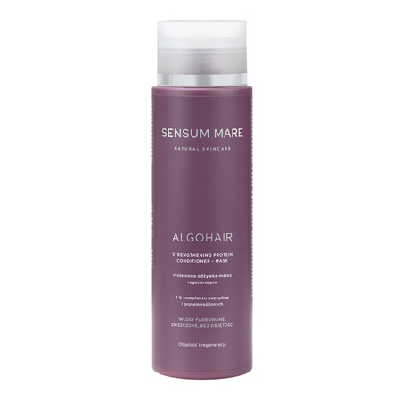 Protein conditioner - regenerating mask for colored, damaged, and volume-lacking hair ALGOHAIR