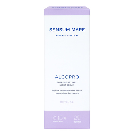 Highly concentrated regenerating and correcting serum with stable retinal 0,16% ALGOPRO